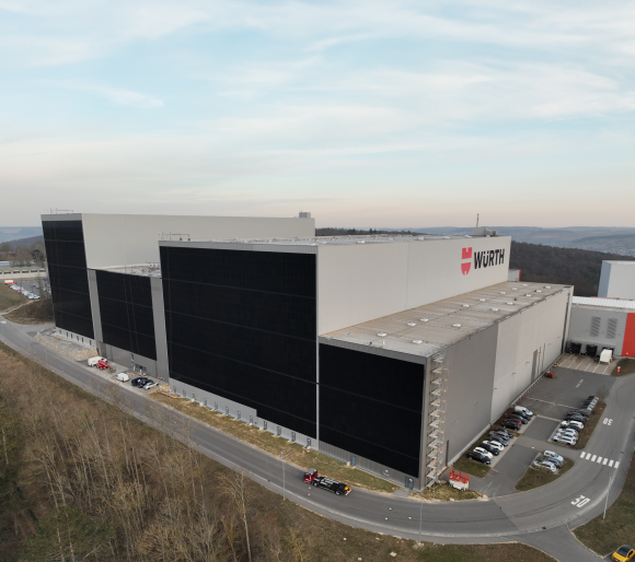 High bay warehouse of Würth Industrie Service