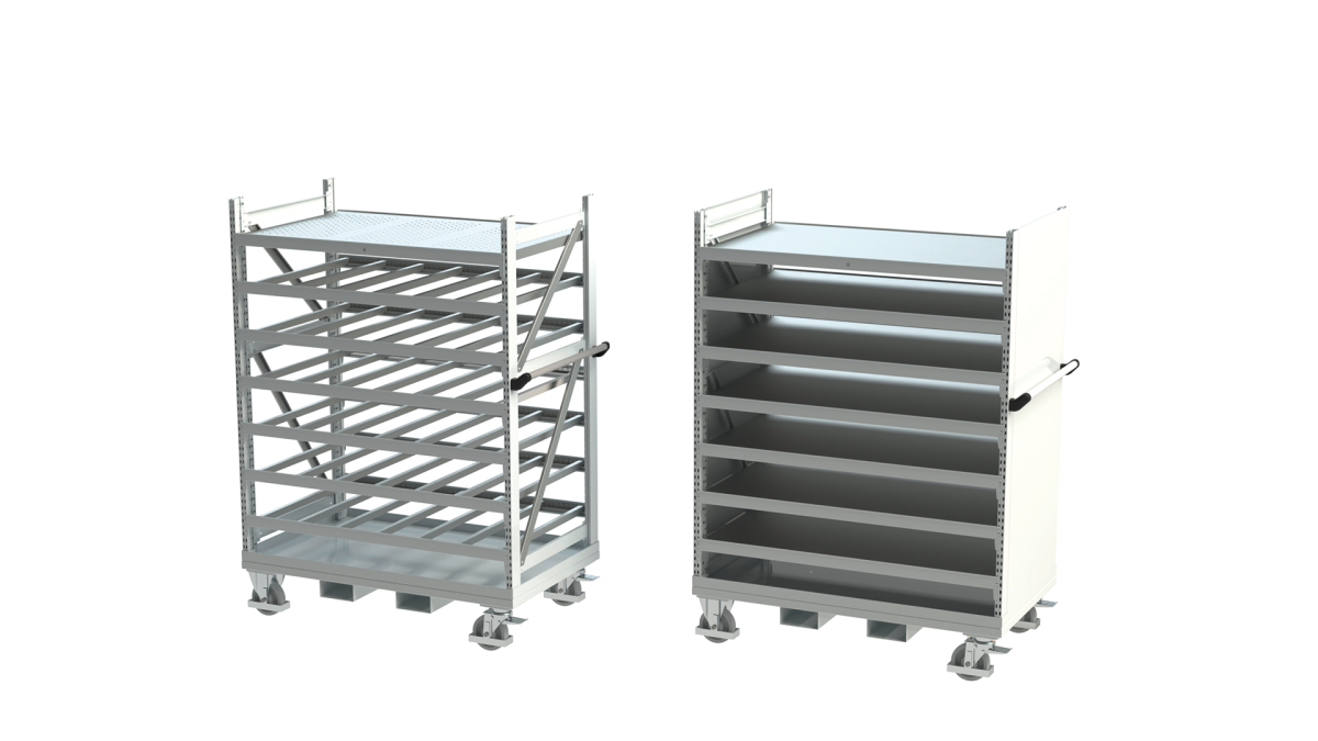 Mobile Kanban rack