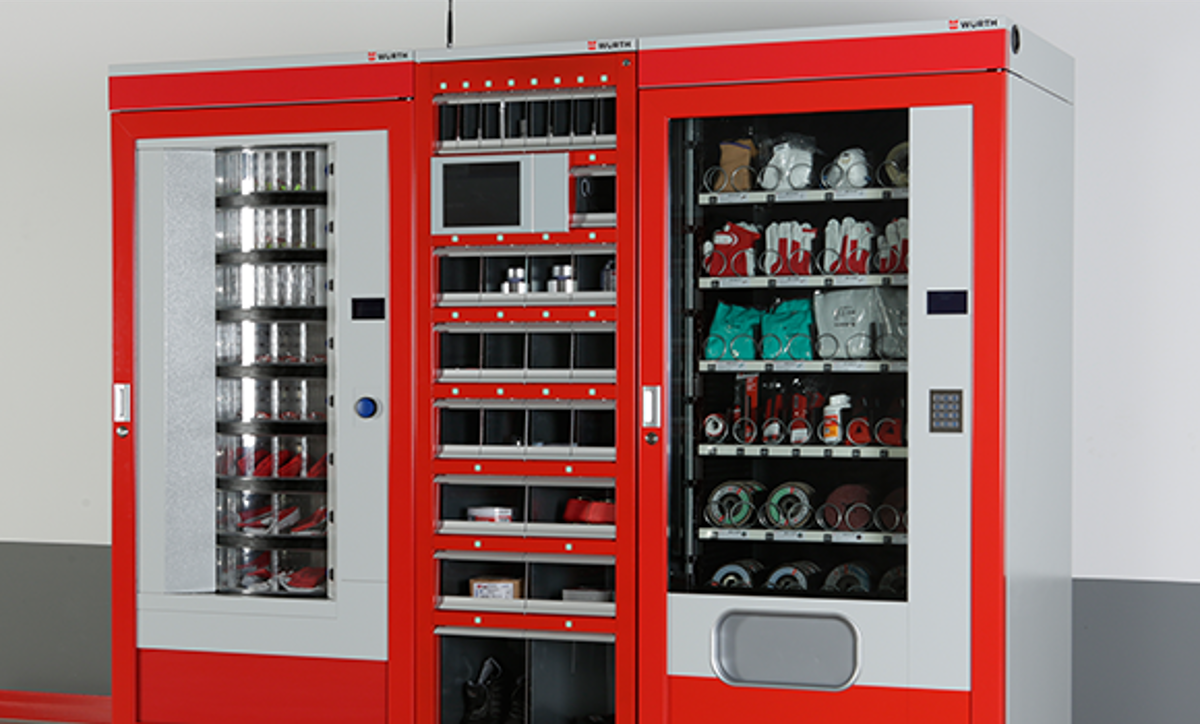 Contactless procurement of goods via vending machine system