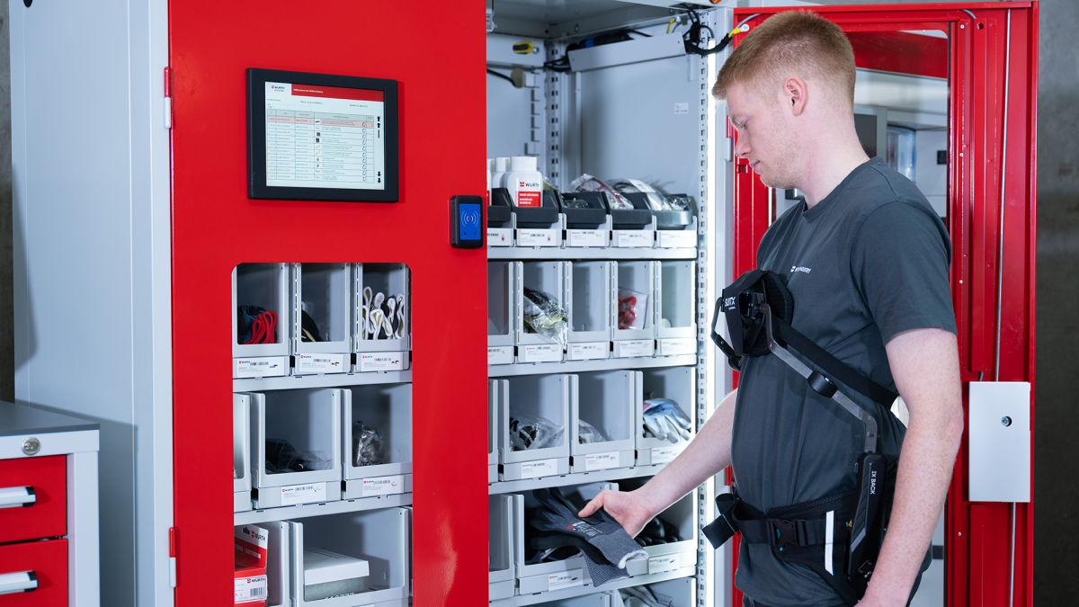 Vending machine for occupational safety