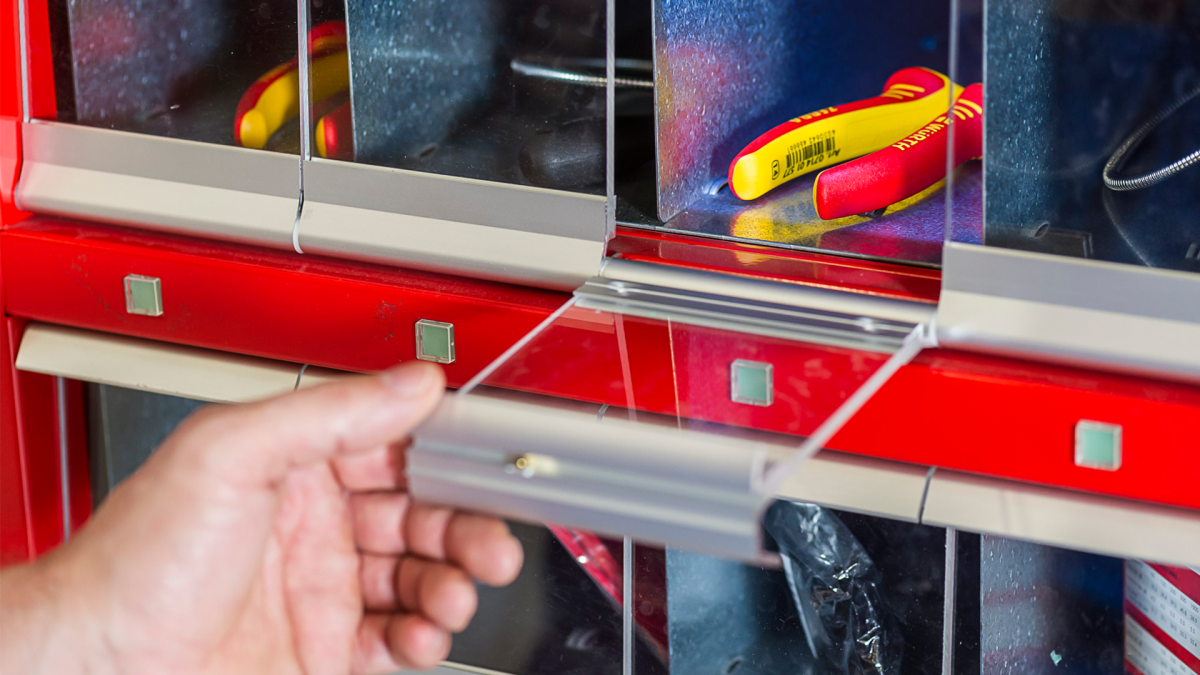 Flap based vending machine