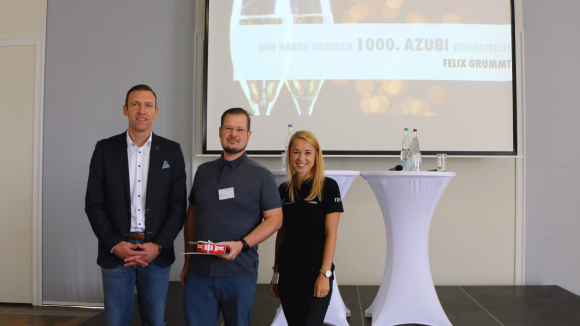 Würth Industrie Service welcomes the 1000th apprentice